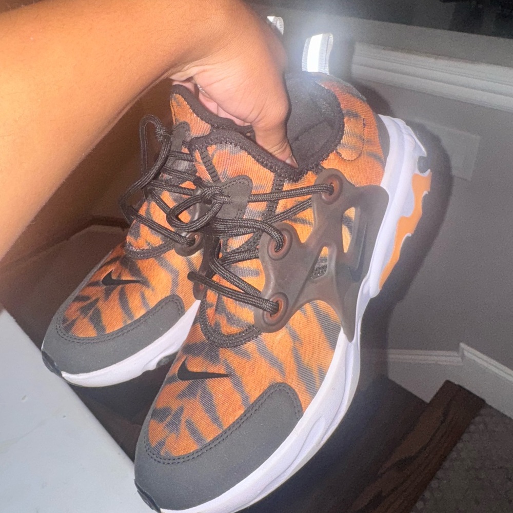 Nike Black and Orange Sneakers kids